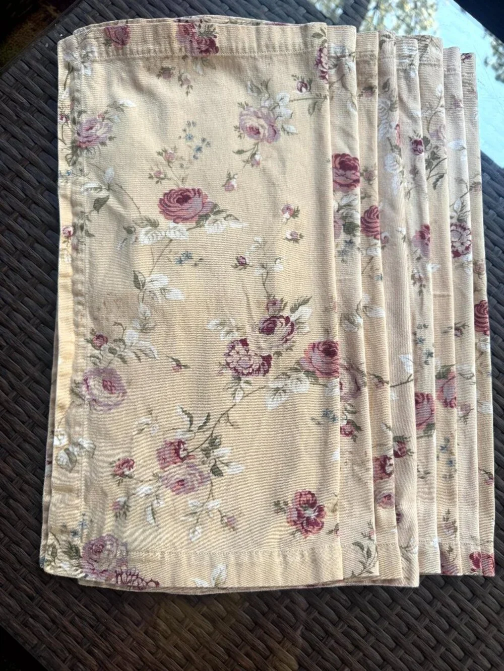 Waverly Sonata Rose Floral Harbor House 100% Cotton 19